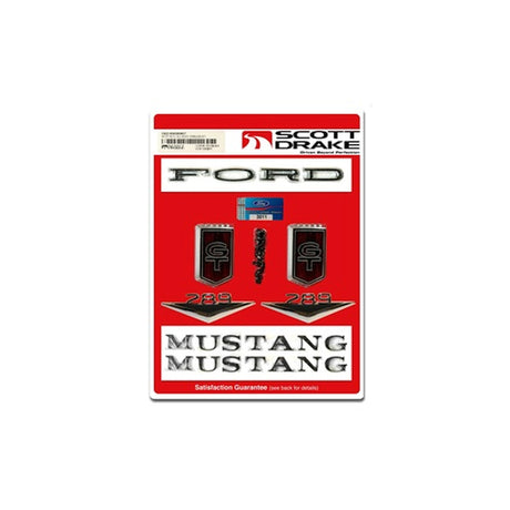Scott Drake Emblem Kit, GT - C6ZZ-65402828GT