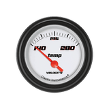 Classic Instruments Velocity White 2 1/8" Water Temp - VS26WBLF