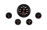 Classic Instruments Velocity Black Five Gauge Set - VS65BBLF
