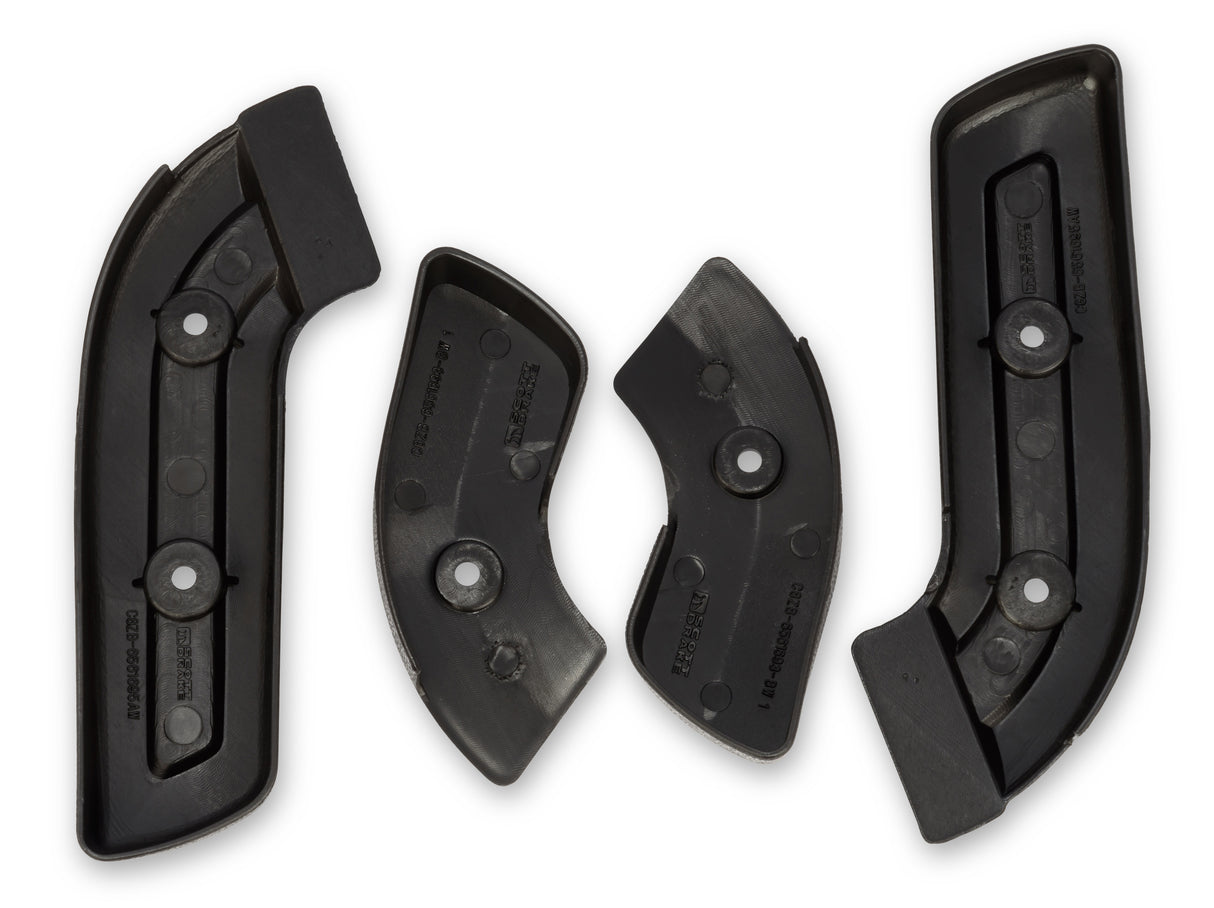 Scott Drake 67-77 Bronco Seat Hinge Covers, Black - C8TZ-656192-5B