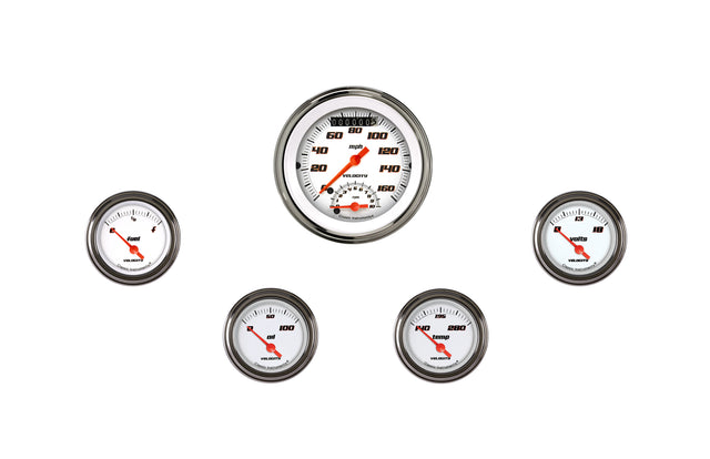 Classic Instruments VELOCITY WHITE 3" ULTIM/4 SMALL SET-GM - VS35WSLC