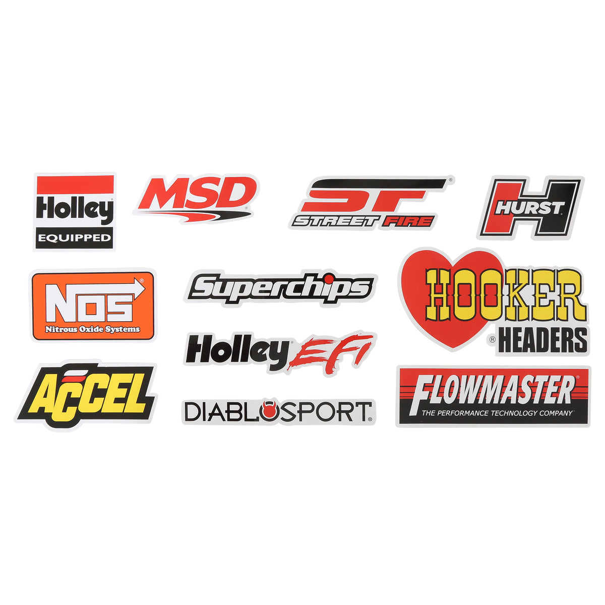 Holley Performance Brands 10-Pack Sticker Set - 36-604
