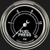 Classic Instruments Traditional 2 5/8" Fuel Pressure Gauge, 15 psi - TR345SLF