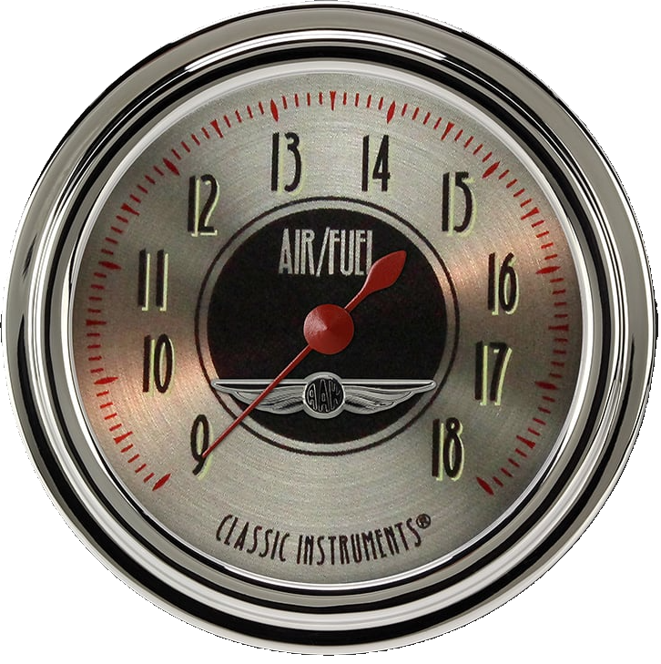 Classic Instruments All American Nickel 2 5/8" Air Fuel Ratio Gauge - AN394SLC