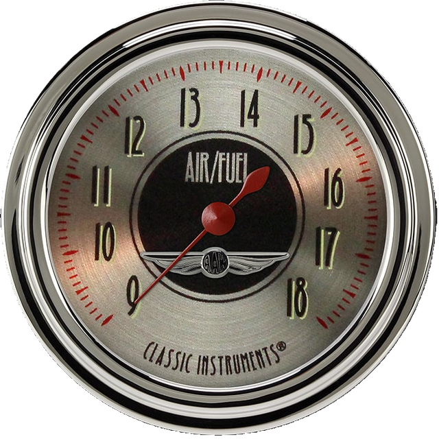 Classic Instruments All American Nickel 2 5/8" Air Fuel Ratio Gauge - AN394SLC