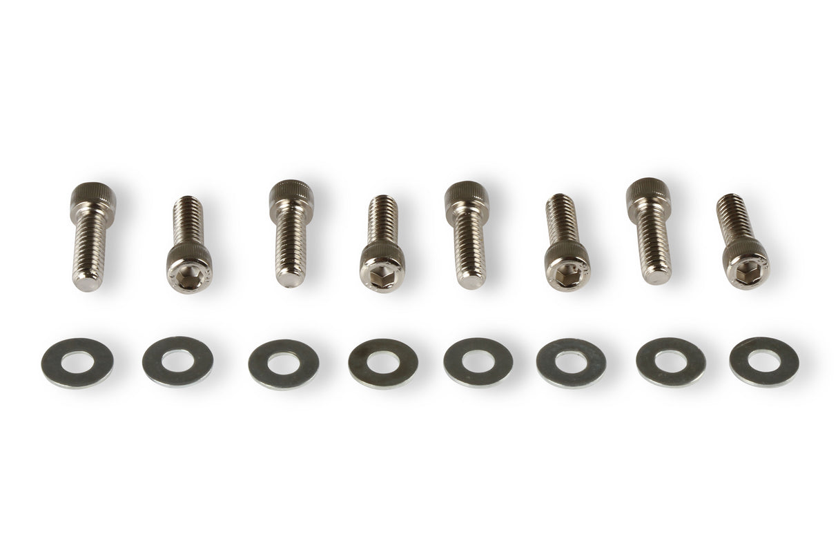 Holley 241-287 GM Licensed Valve Cover - Track Series - SBC - Fabricated Aluminum - Perimeter Bolt - Silver