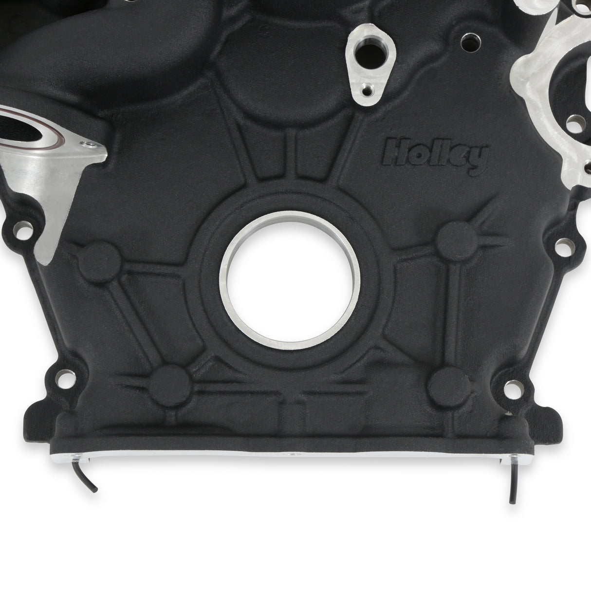 Holley 97-418 Timing Cover - Ford 7.3L Godzilla - Black