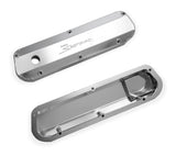 Holley 890012 Sniper Valve Cover - Fabricated Aluminum - Ford Small Block - Natural Anodized