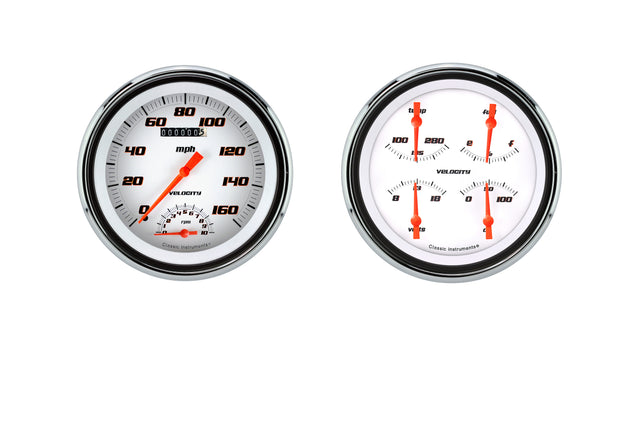Classic Instruments 1947-53 Velocity White Truck Package - CT47VSW62