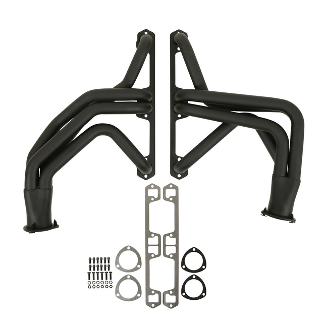 Flowtech Long Tube Header - Black Paint - 13502FLT