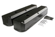 Mr Gasket Fabricated Aluminum Valve Covers - Black Finish - 6861BG