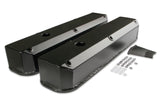 Mr Gasket Fabricated Aluminum Valve Covers - Black Finish - 6861BG