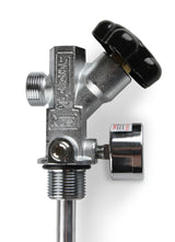 NOS 10 lb. Bottle Super Hi-Flow Valve Assembly with Siphon Tube and Blue Gauge - 16137ANOS