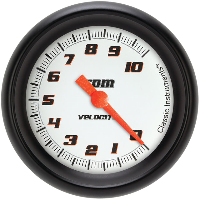 Classic Instruments Velocity White 2-5/8" Tachometer Gauge - VS383WBPF