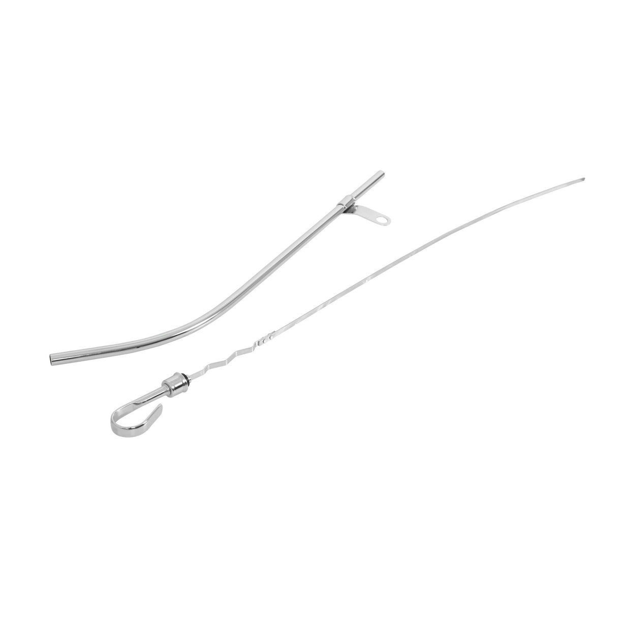 Mr Gasket Engine Oil Dipstick & Tube - Chrome - 6237