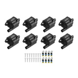 MSD Ignition Coil - Pro Power Series - GM LS2/LS7 Engines - Black - 8-Pack - 828783