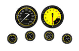 Classic Instruments AutoCross Yellow Six Gauge Set 151 - AX151YBLF