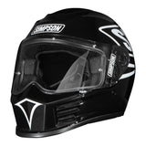 Simpson Motorcycle Speed Bandit Helmet - 12 O'clock Black - Extra Large - SPB121XL