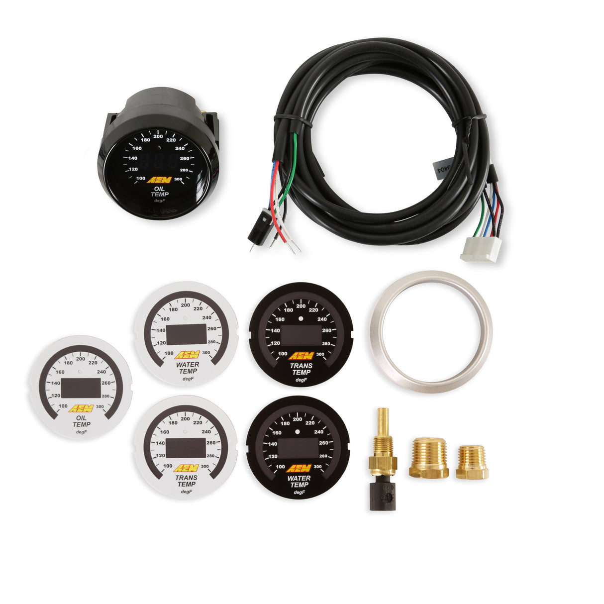 AEM Classic Digital Temperature Gauge Kit - 30-4402