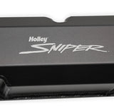 Holley 890001B Sniper Valve Cover - Fabricated Aluminum - Ford FE - Tall - Black Finish
