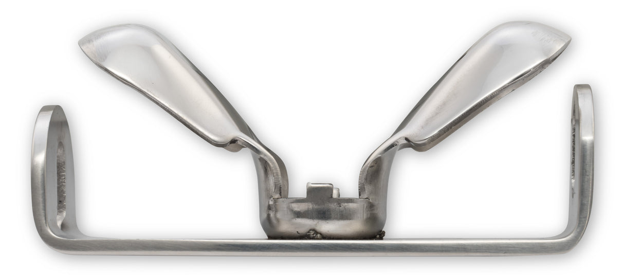 Scott Drake 66-77 Bronco Spare Tire Retainer Plate and Wing Nut Stainless Steel - C8TZ-1424-62-SK