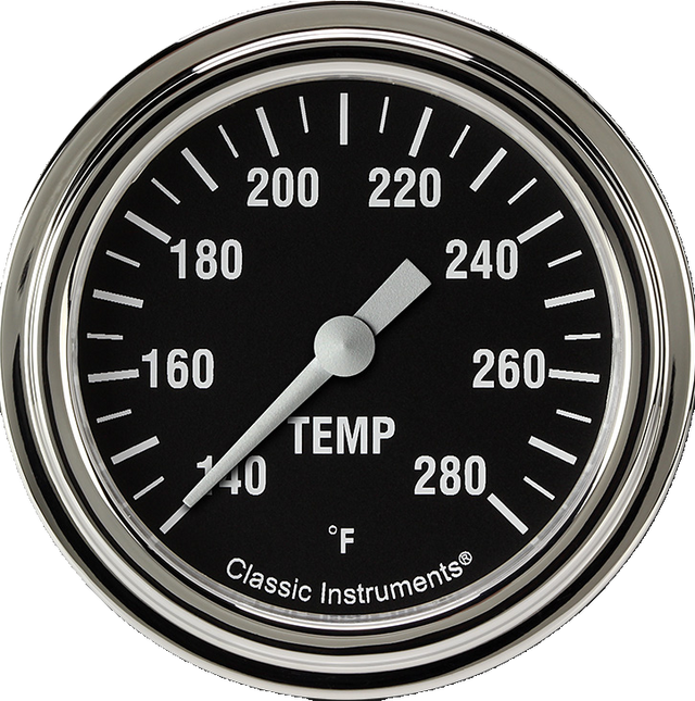 Classic Instruments Hot Rod 2 5/8" Full Sweep Water Temperature Gauge - HR326SLF-02