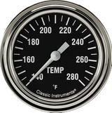 Classic Instruments Hot Rod 2 5/8" Full Sweep Water Temperature Gauge - HR326SLF-04