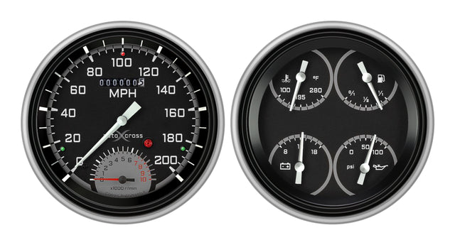 Classic Instruments AutoCross Gray 1951-52 Chevy Car Package LS Sending Unit - CH51AXG62-LS