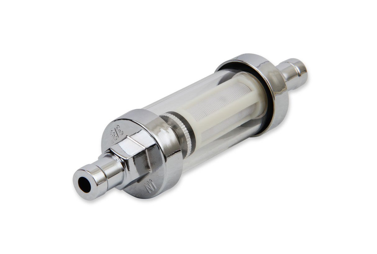 Mr Gasket Clearview Inline Fuel Filter - 3/8 Inch - 9748