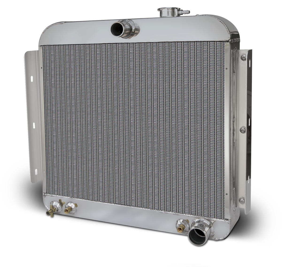 AFCO 1955-56 Chevy Car Aluminum Radiator and Shroud - Chevy Engine - 80163-B-SP-N 80163-S-NA-N