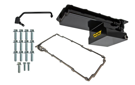 Weiand Oil Pan Kit- Fabricated - Black - 5028WND