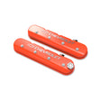 Holley 241-403 Tall LS Valve Cover with Bowtie/Chevrolet Logo - Factory Orange Machined Finish