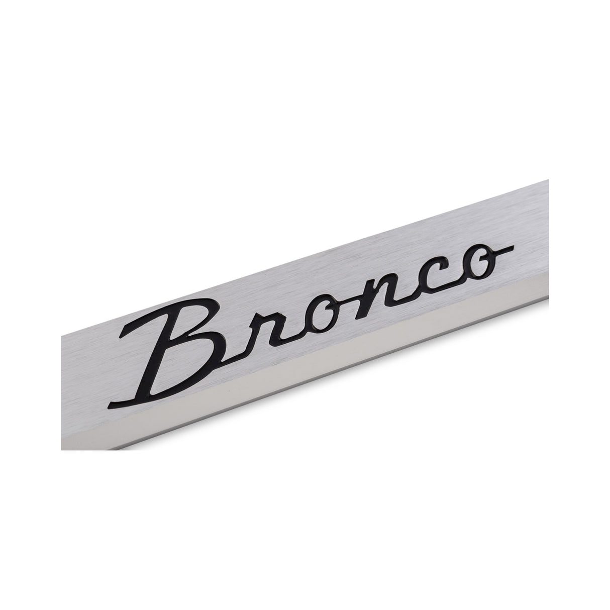 Scott Drake Door Sill Plates with Bronco Logo Billet Aluminum Pair - C6TZ-6513208-B