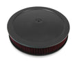 Holley 120-4230 4150 Drop Base Air Cleaner Black w/3" Red Washable Gauze Filter