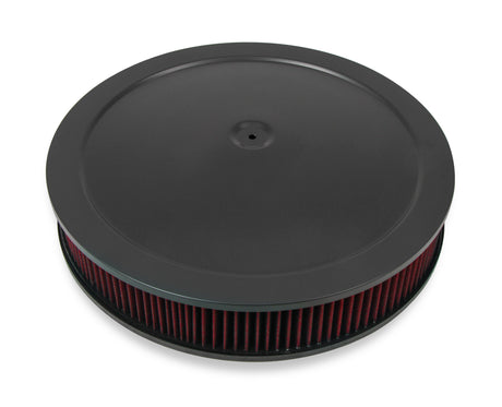 Holley 120-4230 4150 Drop Base Air Cleaner Black w/3" Red Washable Gauze Filter