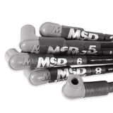 MSD Sleeved Spark Plug Wires for SBC under exhaust, HEI - 35591