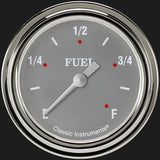 Classic Instruments Silver Gray 2 5/8" Fuel Gauge - SG309SLF
