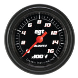 Classic Instruments Velocity Black 2-1/8" Exhaust Gas Tempature Gauge - VS198BBLF