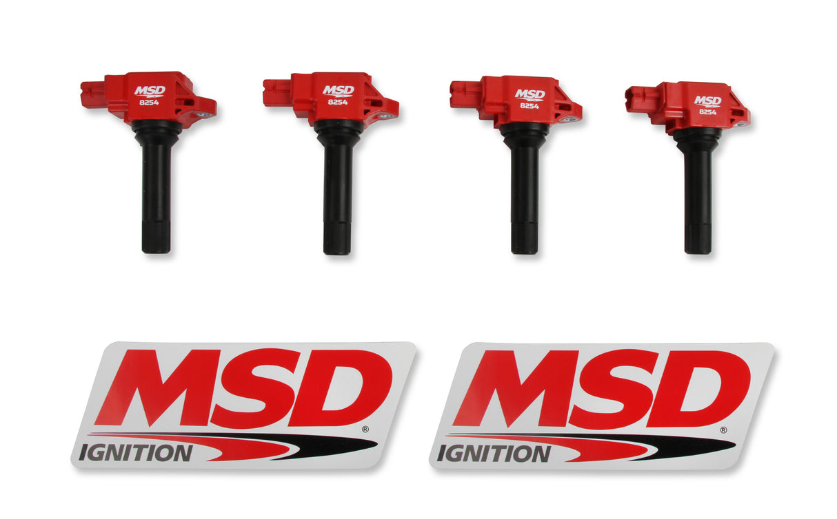 MSD Ignition Coil - Blaster Series - Red - 4-Pack - 82544