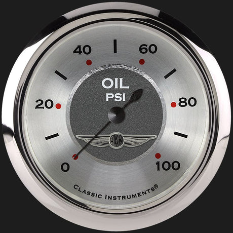 Classic Instruments All American 2 5/8" Oil Pressure Gauge - AW381SRC