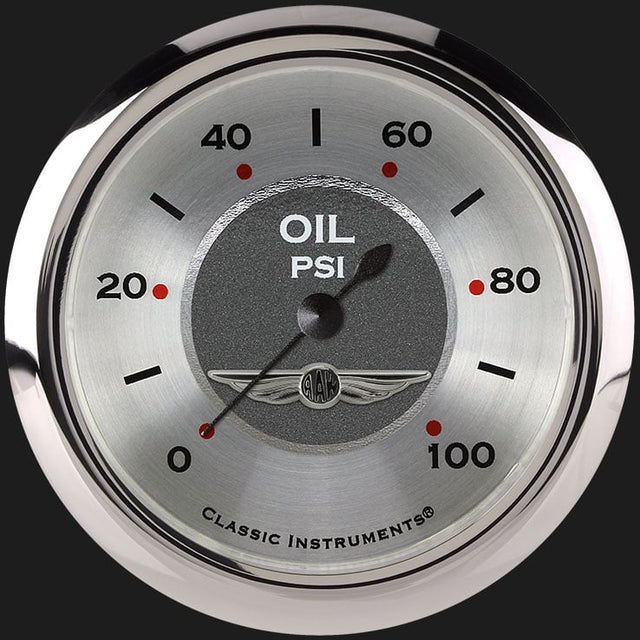 Classic Instruments All American 2 5/8" Oil Pressure Gauge - AW381SRC