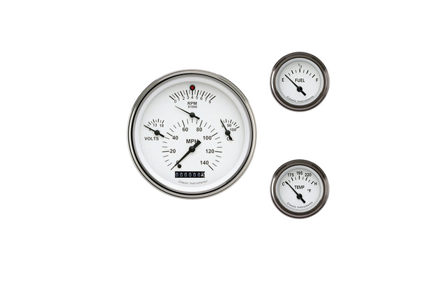 Classic Instruments Tetra Series, White - TE01WSLF