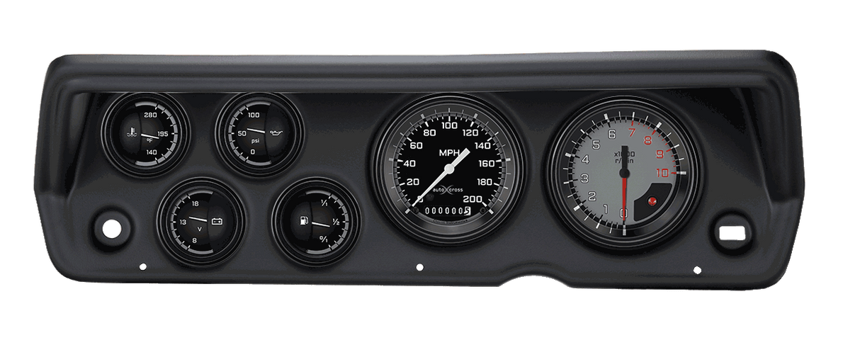 Classic Instruments AutoCross Gray Series short-sweep - CDDU70AXG01BL