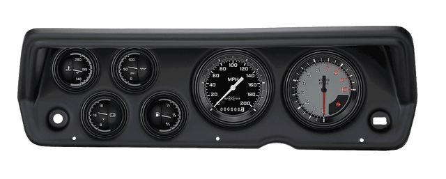 Classic Instruments AutoCross Gray Series short-sweep - CDDU70AXG01BL