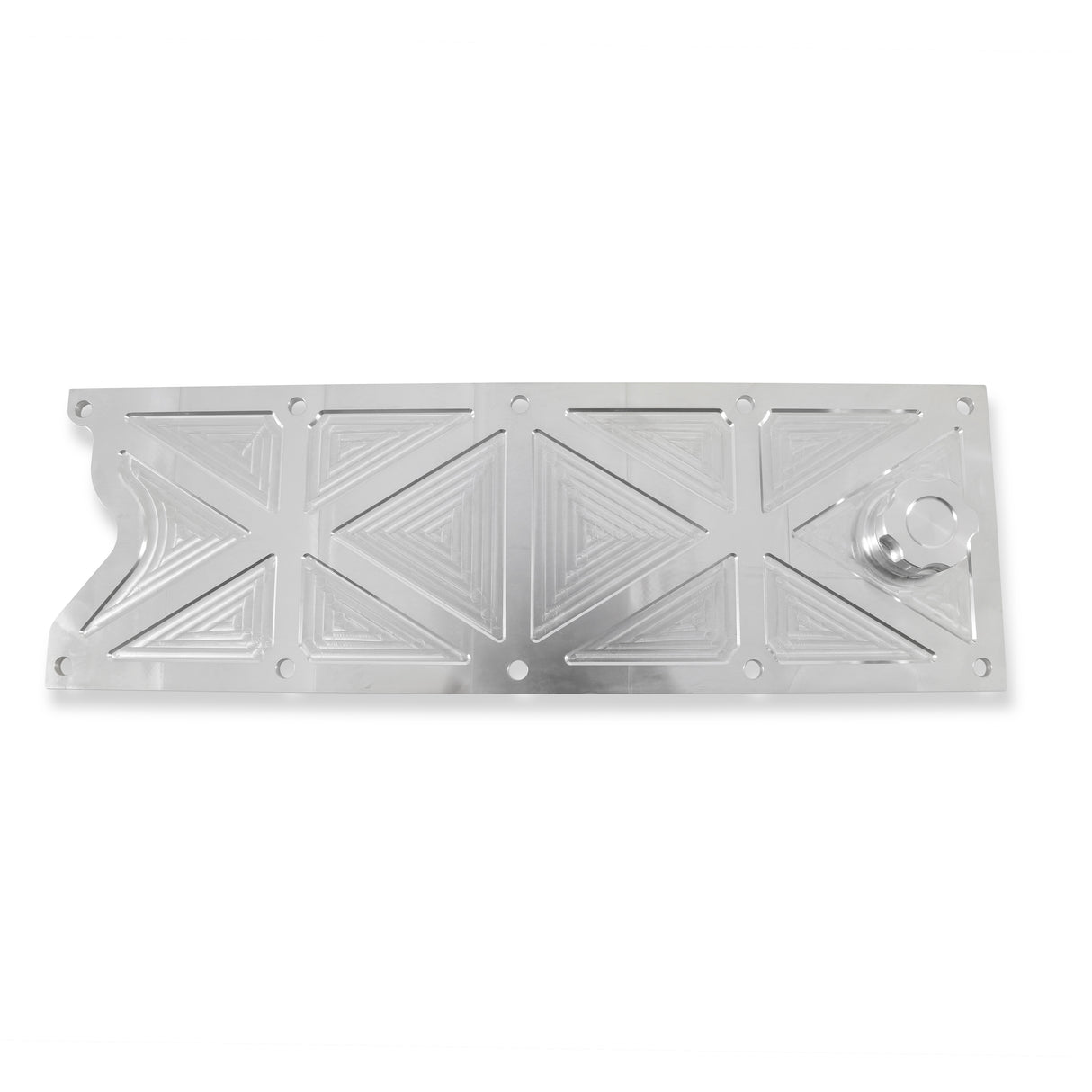 Holley 241-367 LS Valley Cover with Oil Fill - Natural Billet