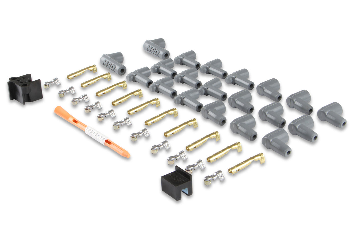 MSD Super Conductor Spark Plug Wire Set 8 Cyl 90° Plug, Socket/HEI Cap - 31239