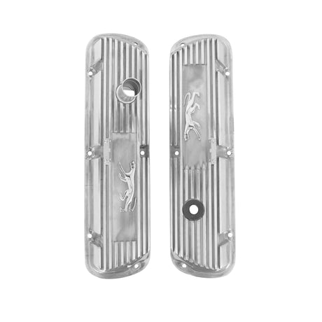 Scott Drake Cougar Aluminum Valve Covers, Polished - 6A582-COP
