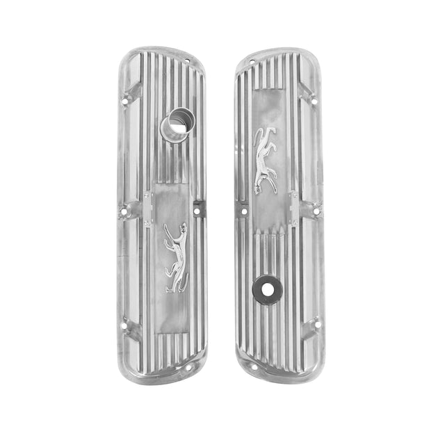 Scott Drake Cougar Aluminum Valve Covers, Polished - 6A582-COP