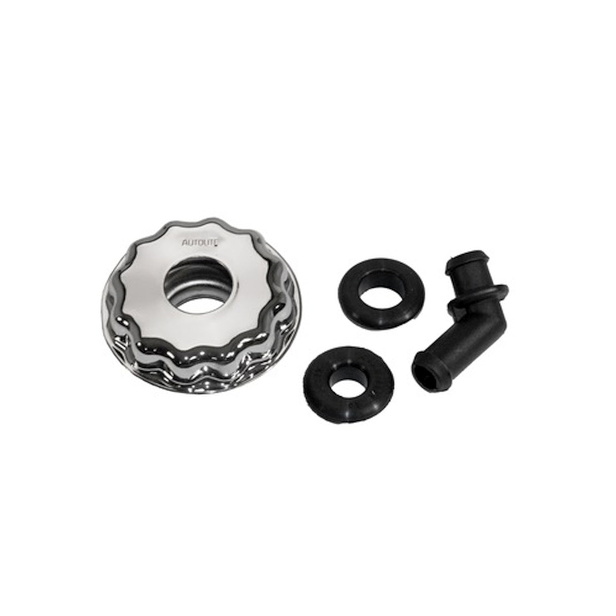 Scott Drake Twist on Oil Cap with PCV Elbow, Chrome - D1AZ-6766-C