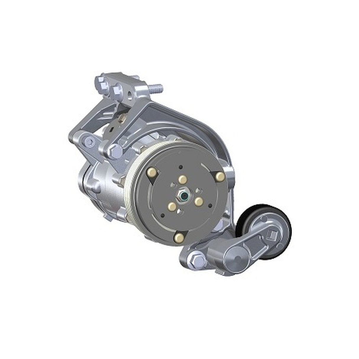 Holley 20-160 Low-Mount LS Drive System (A/C) w/ Sanden SD7 Compressor - Passenger's Side